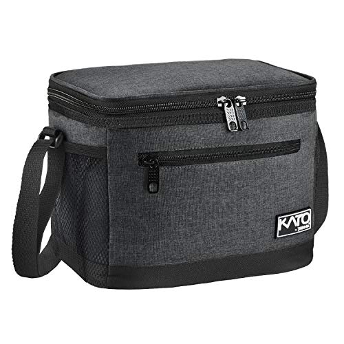 Kato Tirrinia Faltbar Klein Kühltasche 8L(15 Dosen), Arbeit Lunchtasche Isoliertasche für Unterwegs Auto Picknick Strand, Mini Essen Thermotasche Lunchbag Lunchbox Tasche für Herren Damen Kinder, von Kato Tirrinia