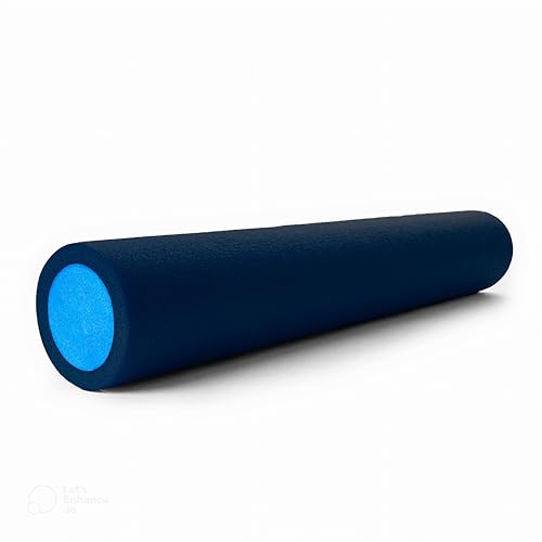 Kawanyo – Pilates Rolle 90 cm für Stabilitäts- & Balanceübungen – Übungshilfe zum Pilatestraining – Yoga Rolle aus Hartschaum für Yoga, Fitness, Gymnastik, Reha & Therapie - Dark Edition von Kawanyo