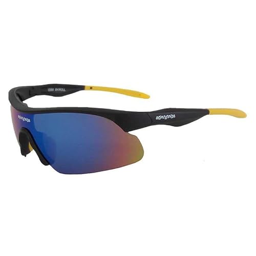 Kayak 0388 Junior Skiroll Brille, Jugend, Unisex, Gelb/Schwarz (Mehrfarbig), Einheitsgröße von Kayak