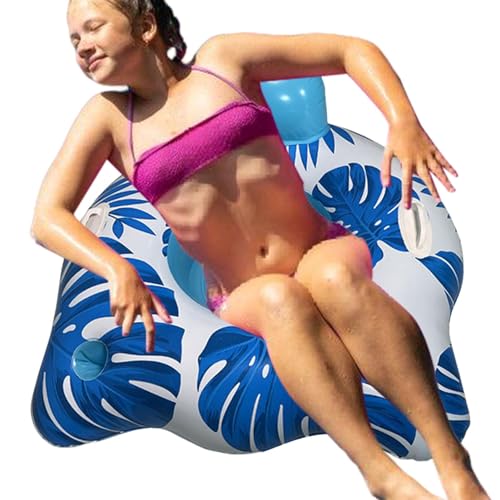 Kazuko Aufblasbare Poolmatratze, aufblasbares Bett-Poolschwimmer | Outdoor-Wasserfloß,Bequemes aufblasbares Floß für den Sommer, tragbare große Poolliege, Dicke Seeschwimmer und Poolspielzeug für von Kazuko