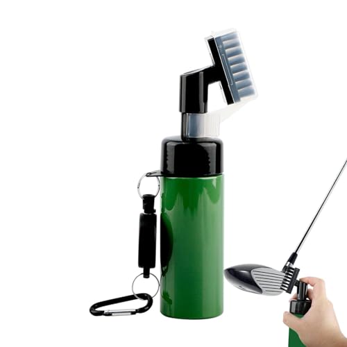 Golfschläger-Reinigungswerkzeug – praktischer Rillenreiniger | Golf-Reinigungswerkzeug mit einfach zu ziehender Schnalle und Wasserspender, einziehbare, leicht zu tragende Schläger-Reinigungsbürste von Kbnuetyg