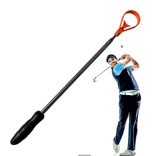 Kbnuetyg Golfball-Picker, Golfball-Sammler,Werkzeuge zum Aufheben von Golfbällen, Ball-Retriever - Tragbares Golf-Retriever-Werkzeug, Golf-Putter-Halter, Golfball-Zubehör für Männer und Frauen von Kbnuetyg