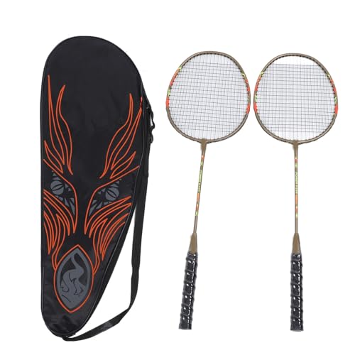 Badminton-Ersatzset, Leichte Badmintonausrüstung für Trainingsunterhaltung (Gold) von Keenso
