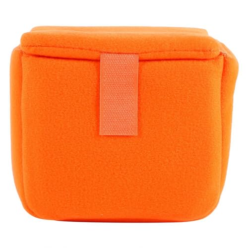 DSLR Kameratasche, Tragbare DSLR Kamera Schutzhülle Einsatz Pad Stoßfest Schutz Kameratasche Zum Fotografieren(orange) Sporttaschen von Keenso