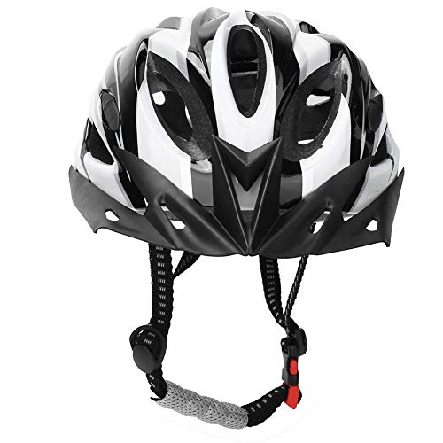 EPS Integrated Unisex Adults Fahrradhelm Kopfschutz Mountainbike Rennrad Helm Fahrradausrüstung Zubehör(Schwarz-Weiss) Radsportschutz Schutz für Radfahrer von Keenso