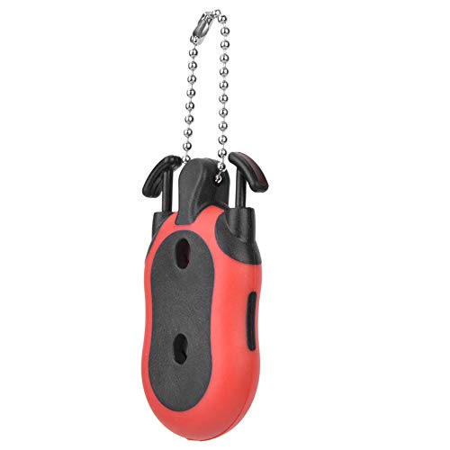 Ergebniszähler, Tragbar, Klein, Leicht, mit Schlüsselring, für Golfübungen (Rot) von Keenso