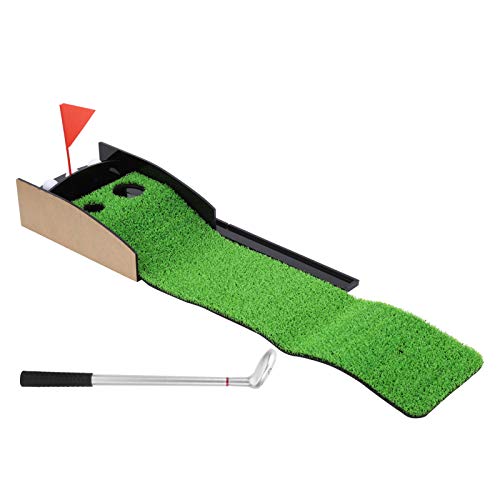 Golf Bag Pen Set, Desktop Golf Putting Green Kit Mini tragbare Büro Geschenk Übungs-Trainingsmatte mit 1 Pen Putter Golf von Keenso