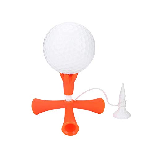 Golf Tees,1 STÜCK Durable Plastic Höhenverstellbar Golf Tees Golf Hitting Trainingszubehör(Orange) Golf von Keenso