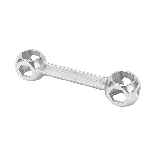Keenso 6-15 Mm Sechskant-Knochenschlüssel, 10-in-1 Tragbarer Fahrradschlüssel, Rostfreier Sechskant-Knochenschlüssel für Fahrradreparaturen von Keenso