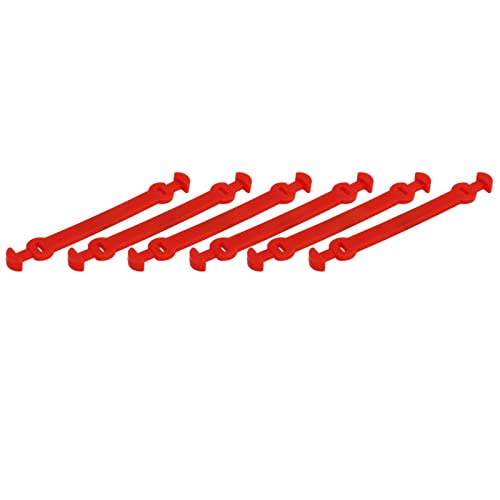 Keenso 6 Stück Tennisschläger-Vibrationsdämpfer, Schlägersaiten-Stoßdämpfer, Tennisschläger-Stoßdämpfer, Silikon-Tennisschläger-Dämpfer für Vibrationsdämpfer (Rot) von Keenso