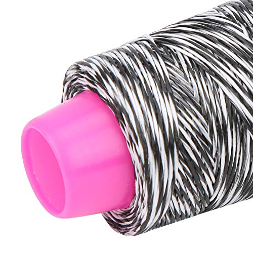Keenso Bow String, 110 m Verschleißfester Faser Bow String Servierfaden Strong Recurve Bow String Ersatz(schwarz + weiß) von Keenso