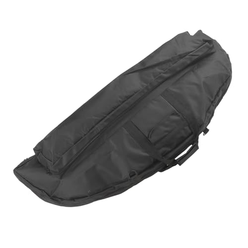 Keenso Compound-Bogentasche, Leicht, Großes Fassungsvermögen, Bequemer Griff, 115 cm Länge, Tragbare Bogen-Tragetasche aus Segeltuch mit Pfeiltasche für den Außenbereich (Schwarz) von Keenso