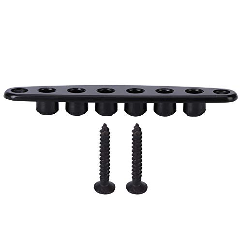 Keenso E-Gitarren Saiten Montagezwinge, Gitarrensaite Threader Board Saiten Montage Ferrules für E-Bass Gitarre (Schwarz) E -Gitarrenzubehör von Keenso