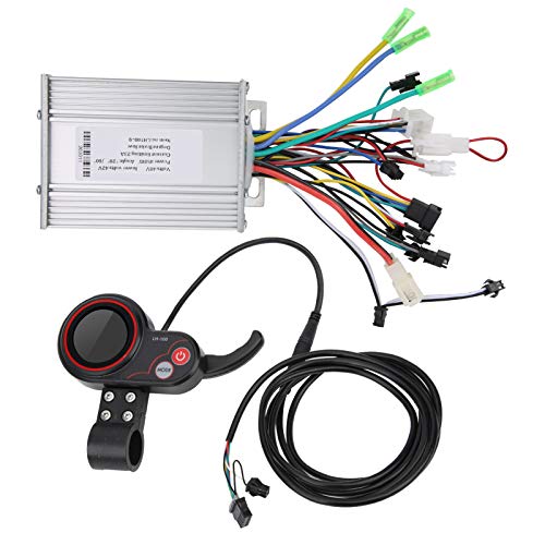 Keenso Elektroroller Controller Set, LH100 Elektroroller Elektrofahrrad 48V 450W / 500W / 1000W Controller mit 2 In 1 LCD Dispaly-Daumenschalter für 22,2 mm Lenker (500W) von Keenso