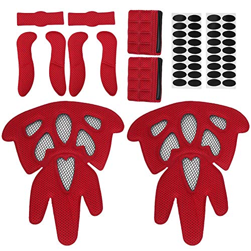 Motorradhelm Innenpolster, 2 Set Universal Helm Innenfutter Schwammpolster Atmungsaktiver Helm Innenpolster Ersatzpolster für Fahrradhelm, Motorradhelm von Keenso