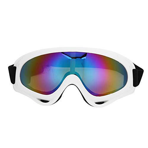 Outdoor-Skibrille, Unisex-Objektiv Winddicht Schneebrille für Männer, Frauen, Kinder(Weiß) von Keenso