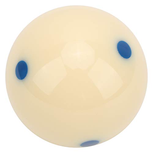 Keenso Pool Balls, 57,2 mm schlagfeste Harz-Billard-Queue-Bälle Härte Dot-Spot-Queue-Ball für Training und Wettkampf(Blauer Fleck) von Keenso