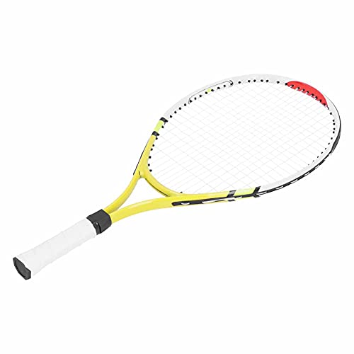Tennisschläger, 9991 Professioneller Aluminiumlegierungsrahmen Kinder Tennisschläger Bequemes PU-Griffschlägerset für Kinder Teenager(Gelb) Badminton und Tennis von Keenso