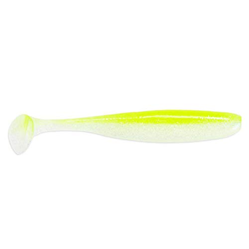 Keitech Easy Shiner 3" 4" 4,5" 5" Gummifisch Gummiköder Softbait für Barsch Zander Hecht Farbe CT13 - Chartreuse Shad, Größe 4" (ca. 10 cm) von Keitech