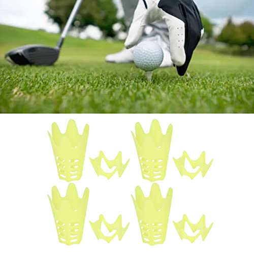 20 stücke Golf Kunststoff Ball Sockel Golf Stud Sockel Kein Widerstand Golf Grenze Ball Studs Für Golf (Gelb) von Kelepu