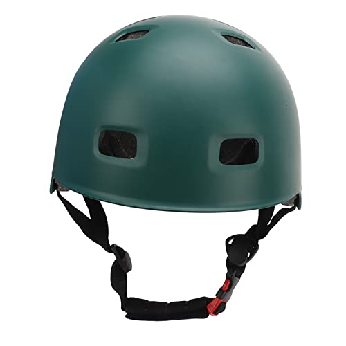 Fahrradhelm 1-teiliger ABS- und EPS-Schutzhelm mit Dichtungsbelüftung, Verstellbarer Skateboard-Helm zum Skaten, Reiten, Jugendliche, Grün (L) von Kelepu