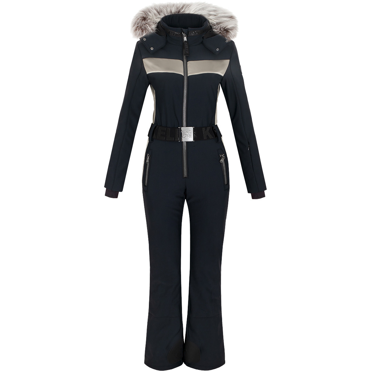 Kelly Damen Overall AMELIA ECO FUR black von Kelly