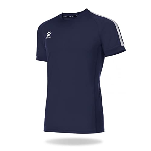 KELME Global Fußball-T-Shirt, Herren, Marineblau/Weiß, XL von Kelme