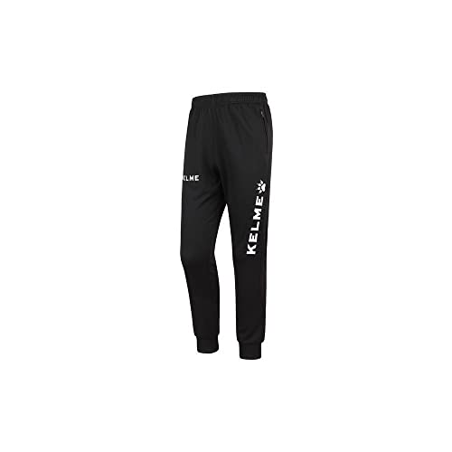 Kelme Jungen Global Lange Hose Jogginghose, Gr. M (Etikettengröße: 8), schwarz / weiß von Kelme