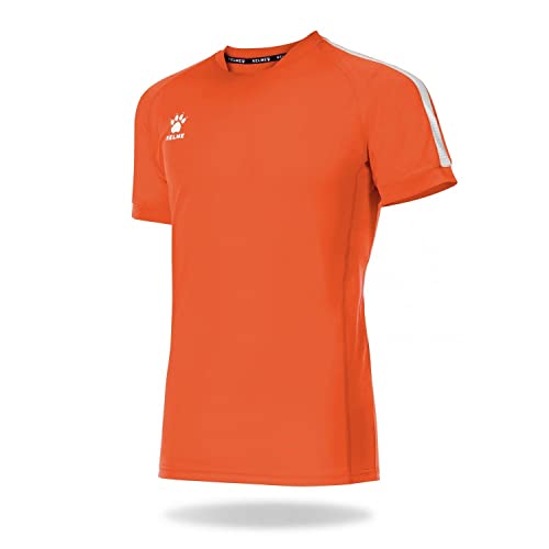 Kelme Global Shirt Fußball, Herren L Orange/Weiß von Kelme