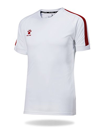Kelme Global Shirt Fußball, Kinder XS Weiß/Rot von Kelme