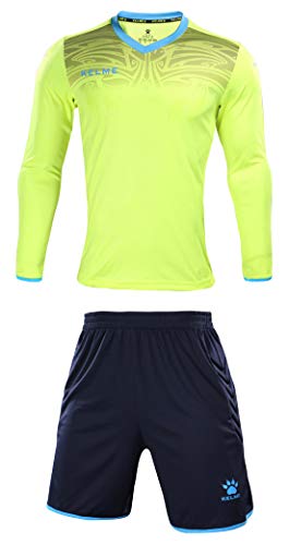 KELME Goalkeeper L/S Set für Herren XS Neongelb/schwarz von Kelme