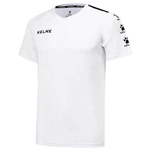 KELME Jungen Lince Fußballtrikot, weiß/schwarz, M von Kelme