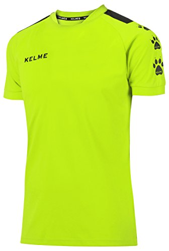 Kelme Luchs Shirt Fußball, Kinder S Grün (Limettengrün)/Schwarz von Kelme