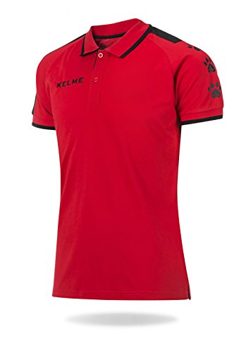 Kelme M/C Luchs Polo, Kinder M Rot/Schwarz von Kelme