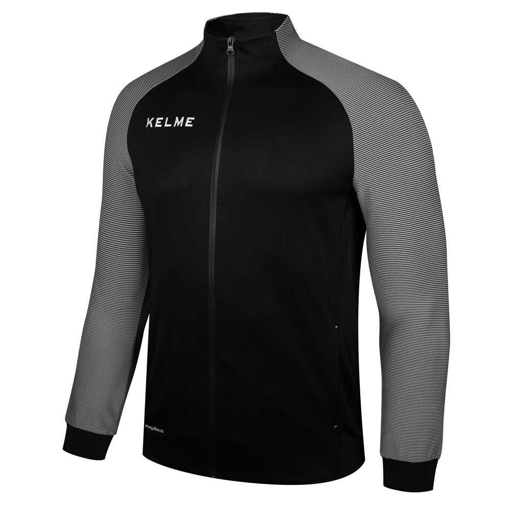 Kelme Montes Full Zip Sweatshirt Schwarz,Grau M Mann von Kelme