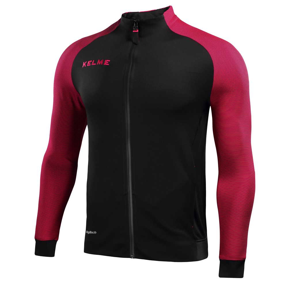 Kelme Montes Full Zip Sweatshirt Schwarz,Rosa 2XL Mann von Kelme