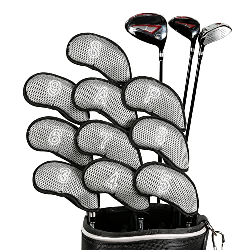 Schlägerhauben für Golfschläger | Golfschlägerhauben mit gesticktem Schläger-Label, langlebiges und stilvolles Golf-Zubehör für Fahrer, Hölzer und Hybride Keloc von Keloc