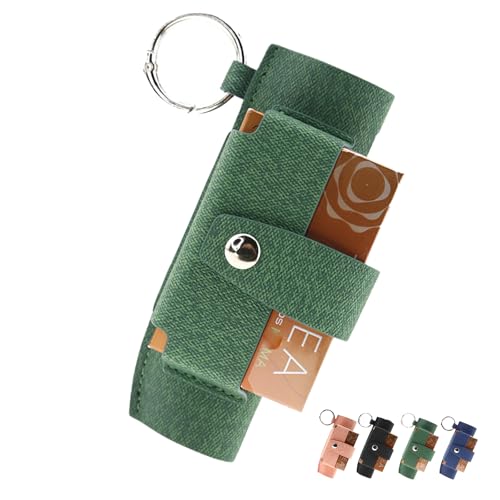 Keminsung Hülle Compatible with IQOS Schutzhülle (Compatible with iluma one/Compatible with iluma i one) zubehör starterset Ledertasche Schutzkappe Mit Zigarettenkoffer (grün) von Keminsung