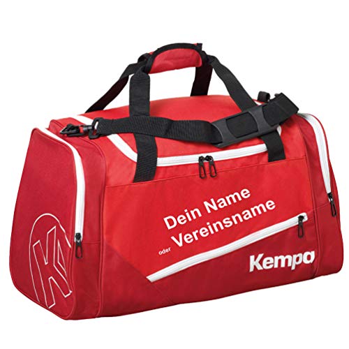 Kempa Sporttasche 56 x 27 x 32 cm 50 Liter rot + Aufdruck Name o. Vereinsname von Kempa