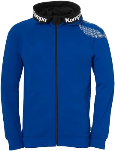 Kempa Core 26 Hood Jacket Herren Jungen Kapuzen-Jacke Trainings-Jacke Sweatshirt Hoody Pullover mit Kapuze Handball Volleyball Indoor Gym Fitness, XL von Kempa
