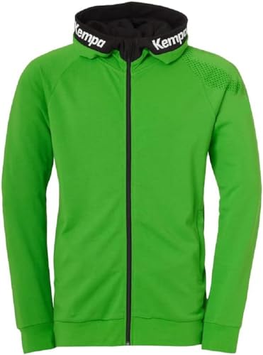 Kempa Core 26 Hood Jacket Herren Jungen Kapuzen-Jacke Trainings-Jacke Sweatshirt Hoody Pullover mit Kapuze Handball Volleyball Indoor Gym Fitness von Kempa