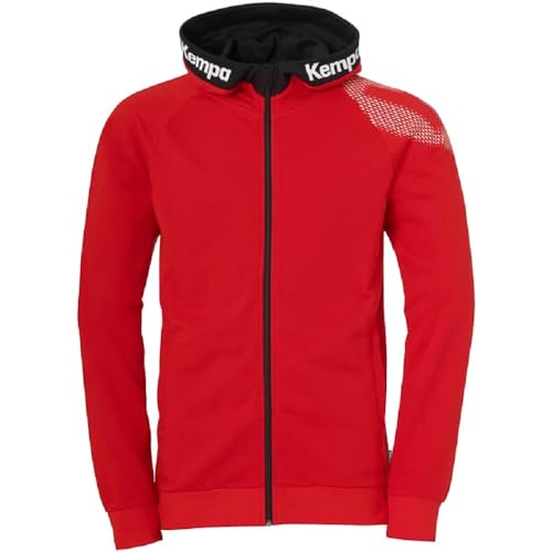 Kempa Core 26 Hood Jacket Herren Jungen Kapuzen-Jacke Trainings-Jacke Sweatshirt Hoody Pullover mit Kapuze Handball Volleyball Indoor Gym Fitness von Kempa