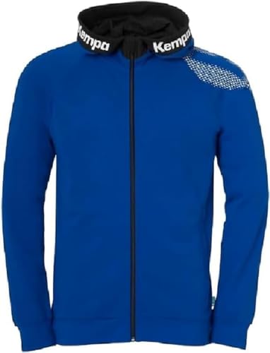 Kempa Jungen Core 26 Hood Jacket Herren Jungen Kapuzen-Jacke Trainings-Jacke Sweatshirt Hoody Pullover mit Kapuze, Royal, 140 von Kempa