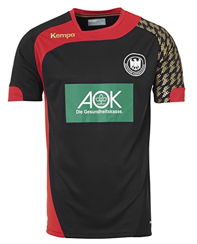 Kempa DHB Away T-Shirt Set, Herren, Herren, DHB Away, schwarz/rot von Kempa