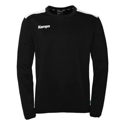 Kempa Unisex Emotion 27 Training Top Sweatshirt, Schwarz/Weiß, XXL EU von Kempa