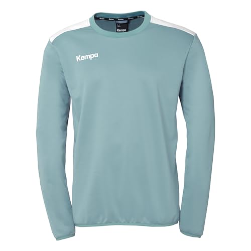Kempa Unisex Emotion 27 Training Top Sweatshirt, Aqua/Weiß, XXL EU von Kempa