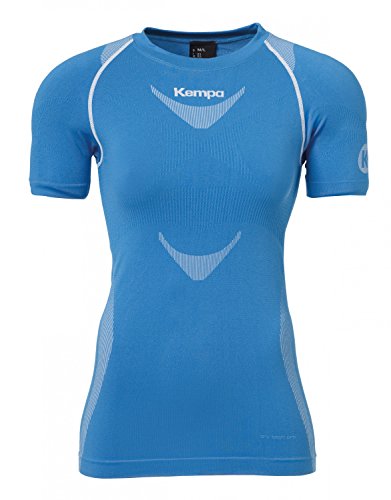 Kempa Erwachsene Bekleidung Teamsport Attitude Pro Shortsleeve Damen T-Shirt, kempablau/Weiß, M/L von Kempa