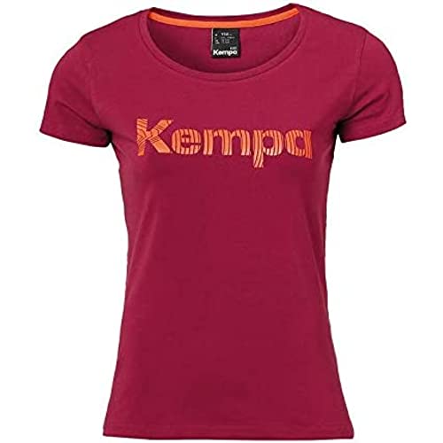 Kempa Damen Graphic T-Shirt, deep rot, S, 200228511 von Kempa