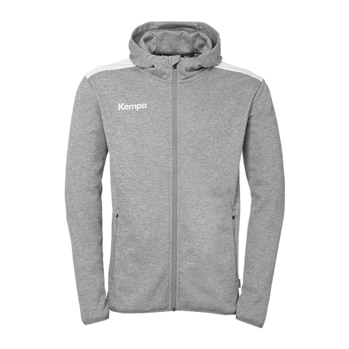 Kempa Herren Emotion 27 Kapuzenjacke Sport-Jacke, Dark Grau Melange/weiß, S EU von Kempa