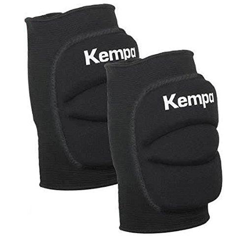 Kempa Handball & Volleyball Knieschoner Indoor Protektor gepolstert (Paar) schwarz (XS = Knieumfang -30 cm) für Kinder von Kempa